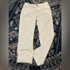 j  crew size 2 cream chino pant